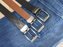 Load image into Gallery viewer, 1.25 Inch Reversible Leather Belt (DIY cut & shorten if desired)