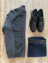 Load image into Gallery viewer, Classic Black Full Grain Leather Derby Dress Sneakers