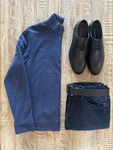 Load image into Gallery viewer, Classic Black Full Grain Leather Derby Dress Sneakers