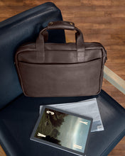 Load image into Gallery viewer, León Full Grain Leather Briefcase / Messenger Bag (Final Sale)