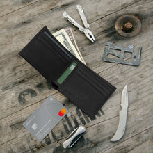 Load image into Gallery viewer, Slim Bifold Wallets for Men (US flag optional)