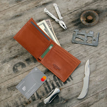 Load image into Gallery viewer, Slim Bifold Wallets for Men (US flag optional)