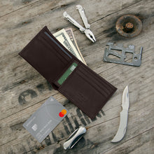 Load image into Gallery viewer, Slim Bifold Wallets for Men (US flag optional)