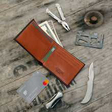 Load image into Gallery viewer, Slim Bifold Wallets for Men (US flag optional)