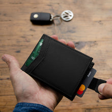 Load image into Gallery viewer, Pull Tab Front Pocket Wallet (Cards, Cash, Coins, AirTag)