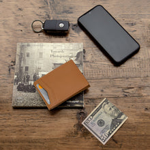 Load image into Gallery viewer, Pull Tab Front Pocket Wallet (Cards, Cash, Coins)
