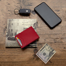 Load image into Gallery viewer, Pull Tab Front Pocket Wallet (Cards, Cash, Coins)
