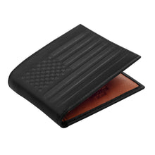 Load image into Gallery viewer, Carry-It-All Bifold Mens Leather Wallet (American Flag optional)