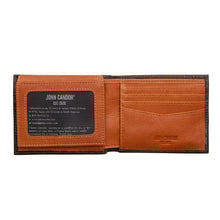 Load image into Gallery viewer, Carry-It-All Bifold Mens Leather Wallet (American Flag optional)