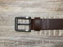 Load image into Gallery viewer, brown thick leather belt