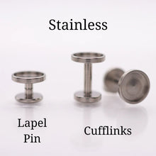 Load image into Gallery viewer, Lapel Pins and Cufflinks