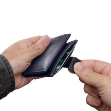 Load image into Gallery viewer, Pull Tab Front Pocket Wallet (Cards, Cash, Coins, AirTag)