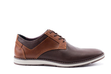 Load image into Gallery viewer, Two Tone Bold in Brown Leather Shoes
