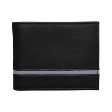 Load image into Gallery viewer, Slim Bifold in Black with Grey Stripe (Factory Seconds)
