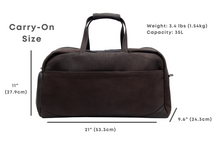Load image into Gallery viewer, León Duffel Carry-On Full Grain Leather Bags
