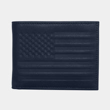 Load image into Gallery viewer, Carry-It-All Bifold Mens Leather Wallet (American Flag option)
